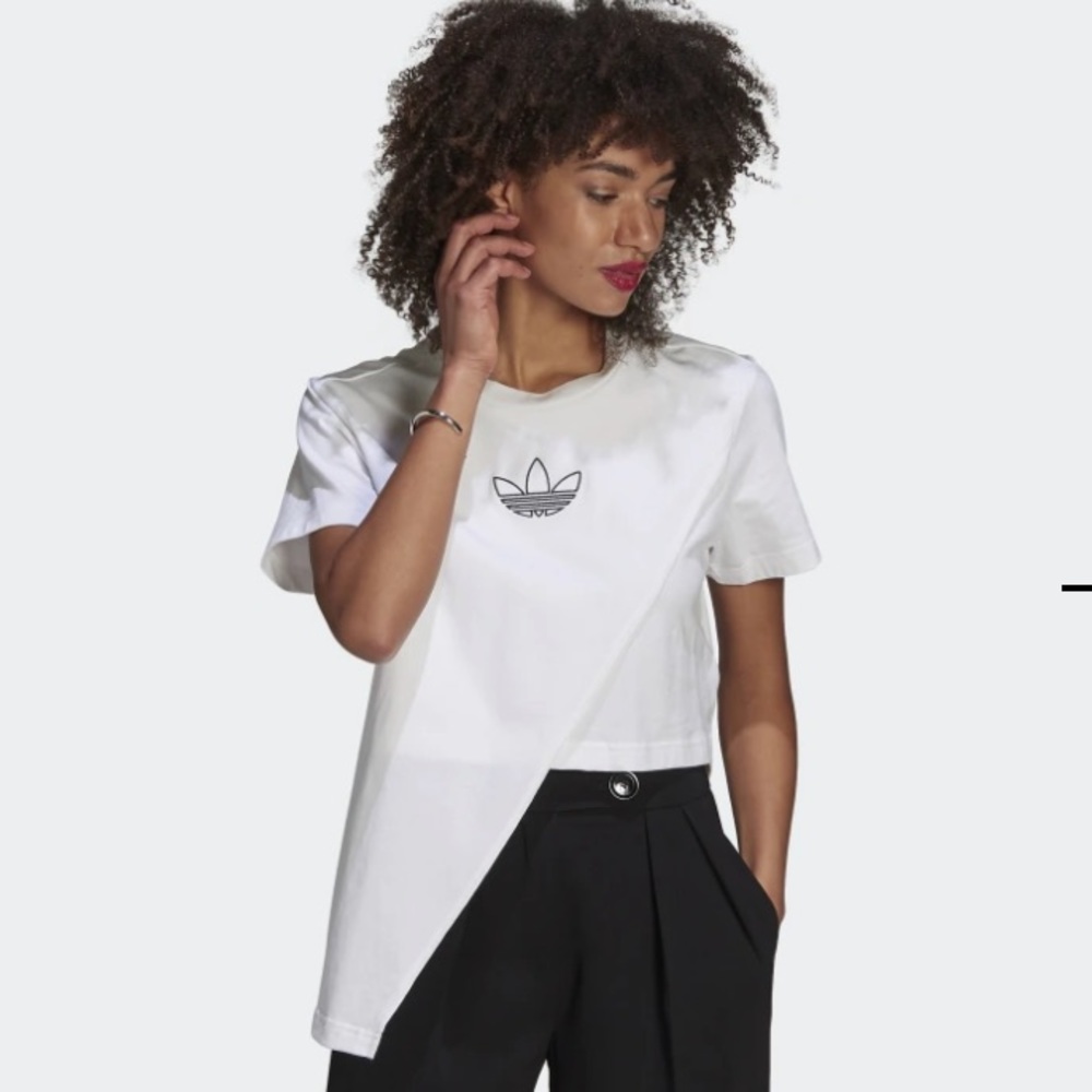 Adidas Asymmetrical Crop Tee